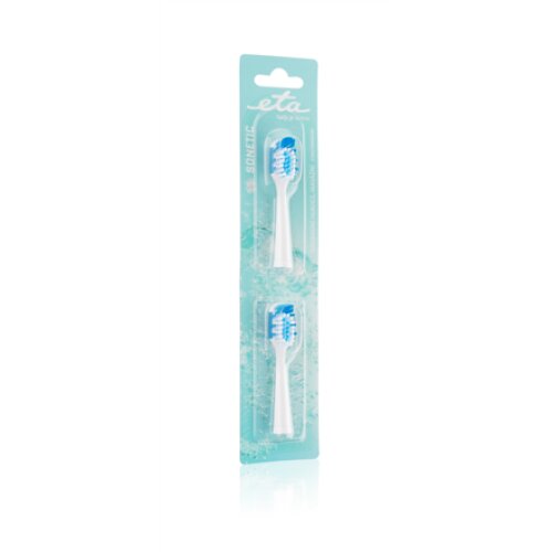 ETA , Toothbrush replacement for ETA0709 , Heads , For adults , Number of brush heads included 2 , Number of teeth brushing modes Does not apply , White