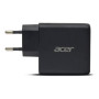 Acer 67W PD GaN Charger, 2 x USB C and 1 x USB A, EU Plug, 100W USB C cable, Retail Pack