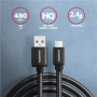 AXAGON Data and charging cable, 1 m , BUMM-AM10AB , USB Type A to USB Type Micro