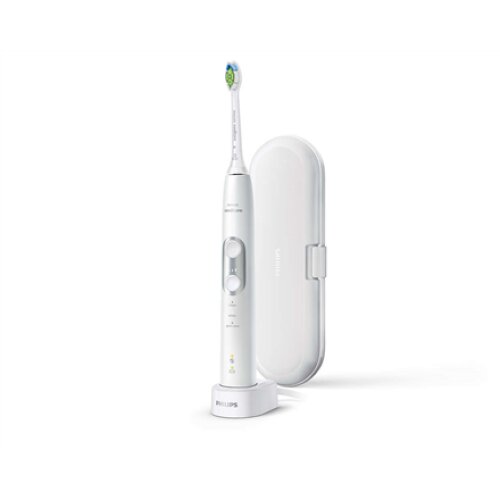 Philips , Sonicare ProtectiveClean 6100 Electric Toothbrush , HX6877/28 , Rechargeable , For adults , Number of brush heads included 1 , Number of teeth brushing modes 3 , Sonic technology , White