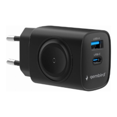 Gembird 2-in-1 20 W Apple Watch and Phone Fast Charger , TA-UC-PDQCW20-01-BK