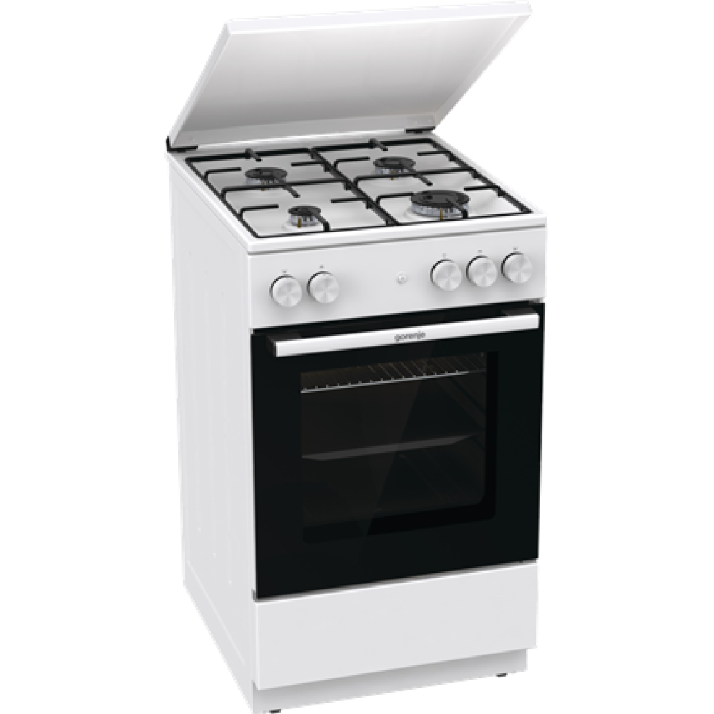 Gorenje Cooker , GG5A14WJ , Hob type Gas , Oven type Gas , White , Width 50 cm , Depth 59.4 cm , 70 L