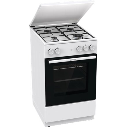 Gorenje Cooker , GG5A14WJ , Hob type Gas , Oven type Gas , White , Width 50 cm , Depth 59.4 cm , Energy efficiency class A , 70 L