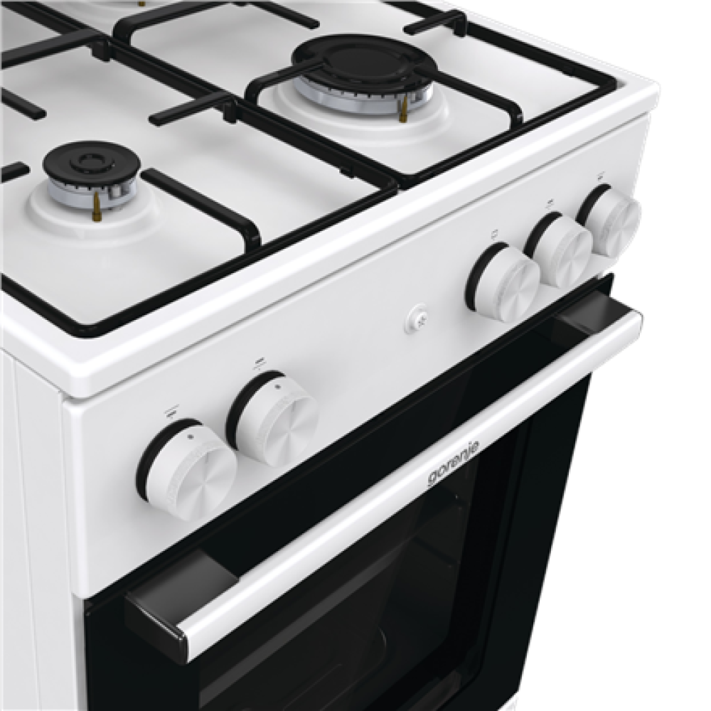 Gorenje Cooker , GG5A14WJ , Hob type Gas , Oven type Gas , White , Width 50 cm , Depth 59.4 cm , 70 L