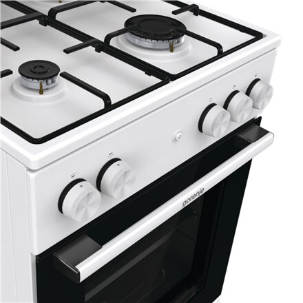 Gorenje Cooker , GG5A14WJ , Hob type Gas , Oven type Gas , White , Width 50 cm , Depth 59.4 cm , Energy efficiency class A , 70 L