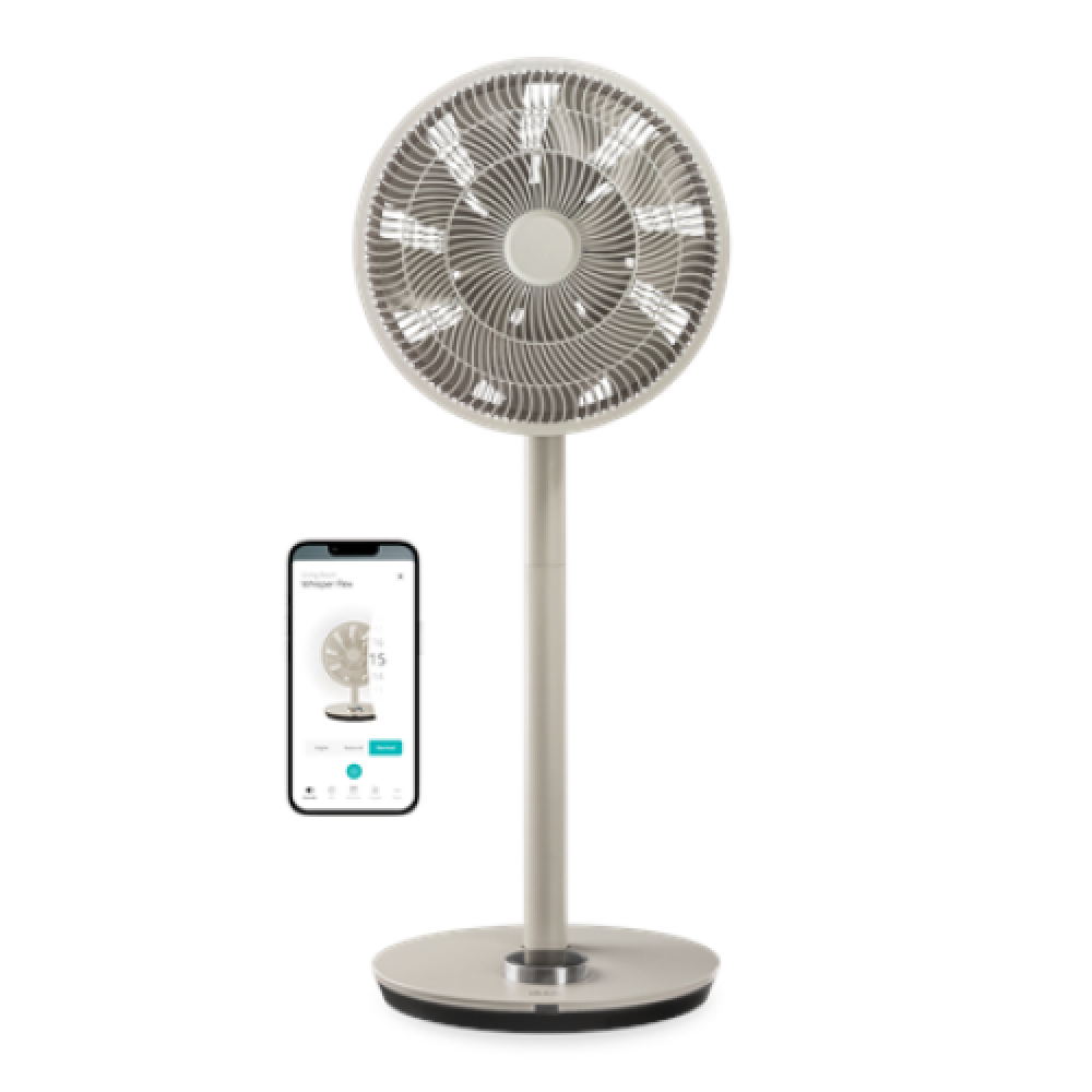 Duux , Fan , Whisper Flex Smart , Stand Fan , Greige , Diameter 34 cm , Number of speeds 26 , Oscillation , Yes