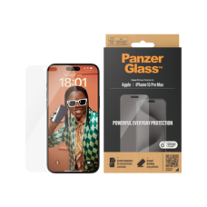 PanzerGlass , Screen protector , Apple , Phone 15 Pro Max , Glass , Transparent