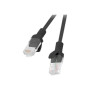 Lanberg , Patchcord CAT.6 UTP fluke passed , PCU6-10CC-0025-BK , 0.25 m