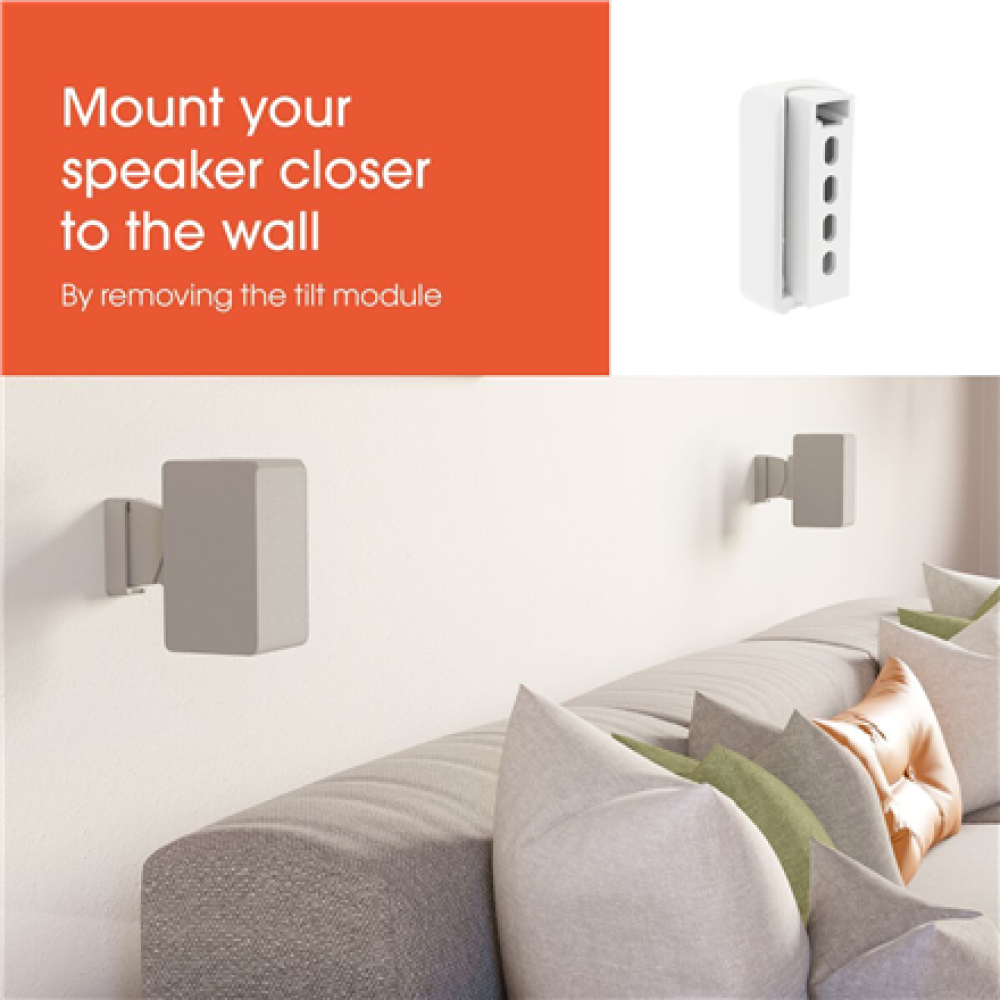 Vogels Wall mount , SWM 3021 Universal Speaker Wall Mount , Tilt, rotate , Maximum weight (capacity) 5 kg , White