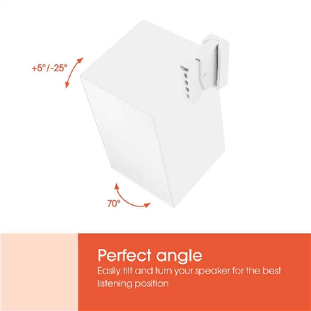 Vogels Wall mount , SWM 3021 Universal Speaker Wall Mount , Tilt, rotate , Maximum weight (capacity) 5 kg , White