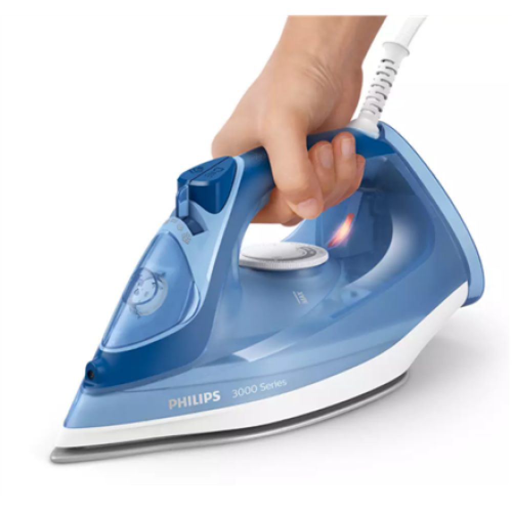 Philips , Iron , DST3031/20 , Steam Iron , 2400 W , Water tank capacity 300 ml , Continuous steam 40 g/min , Steam boost performance 180 g/min , Dark Blue