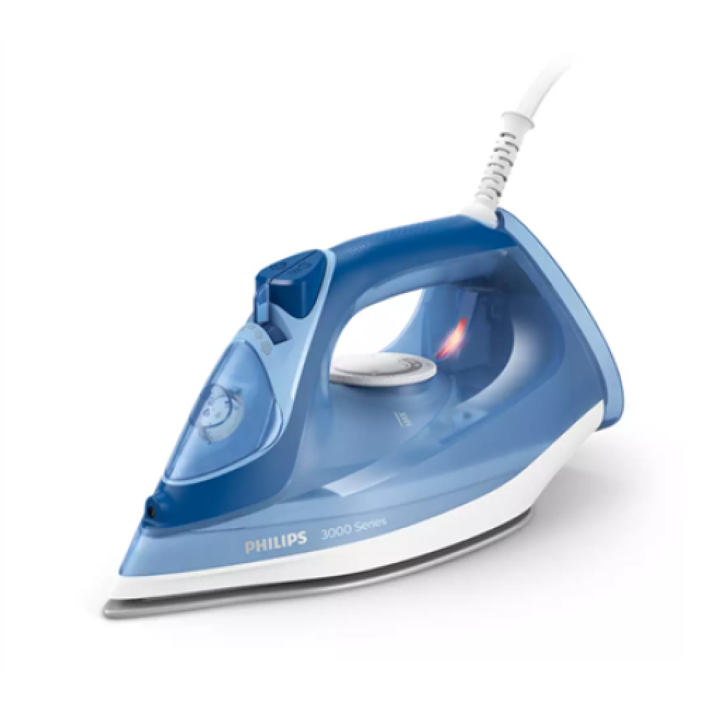 Philips , Iron , DST3031/20 , Steam Iron , 2400 W , Water tank capacity 300 ml , Continuous steam 40 g/min , Steam boost performance 180 g/min , Dark Blue
