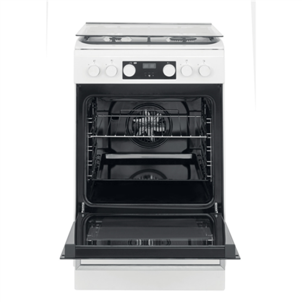 Whirlpool Cooker , WS5G8CHW/E/1 , Hob type Gas , Oven type Electric , White , Width 50 cm , LED , Depth 60 cm , 60 L