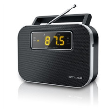 Muse , M-081R , Alarm function , 2-band PLL portable radio , Black