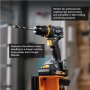 Batavia B.V. , Cordless Brushless Combi Drill 70 Nm, Without Battery and Charger - 18V