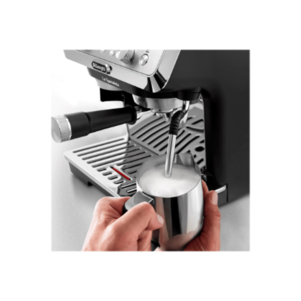 Delonghi Coffee machine , EC9155.MB , Pump pressure 15 bar , Built-in milk frother , Manual , Metal Black , 1400 W