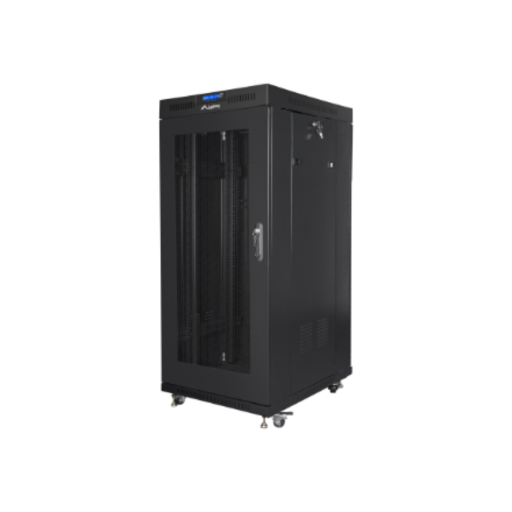 Lanberg , Rack cabinet 19 free-standing 27U/600x800 (flat pack) with mesh door, LCD , FF01-6827-23BL , Black