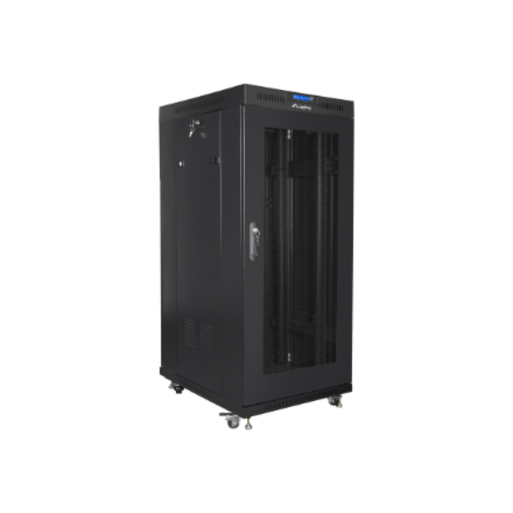 Lanberg , Rack cabinet 19 free-standing 27U/600x800 (flat pack) with mesh door, LCD , FF01-6827-23BL , Black