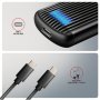 AXAGON USB-C 10Gbps M.2 NVMe SSD Enclosure, Screwless, RIBBED Aluminum , EEM2-SC