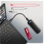 AXAGON USB-C 10Gbps M.2 NVMe SSD Enclosure, Screwless, RIBBED Aluminum , EEM2-SC