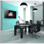 EDBAK Wall mount , Lateral adjustment of the screen once mounted on the wall plate , 50-86 , Maximum weight (capacity) 80 kg , Black