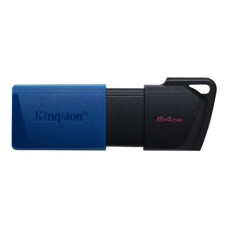 Kingston , USB 3.2 Flash Drive , DataTraveler Exodia M , 64 GB , USB Type-A , Black/Blue