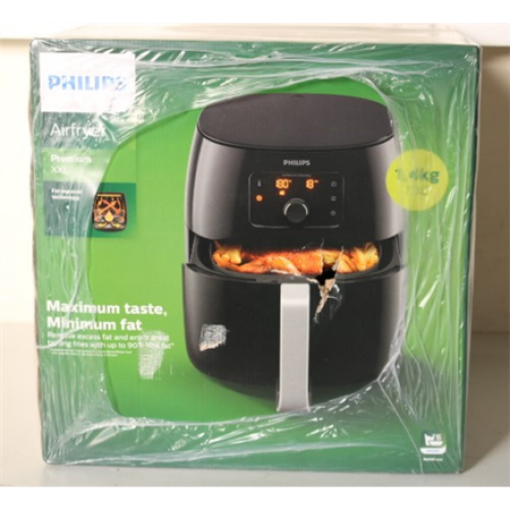 SALE OUT. Philips HD9650/90 Airfryer XXL Premium, Black, , Philips , Airfryer XXL Premium , HD9650/90 , Power 2225 W , Capacity 7.3 L , Rapid Air technology , Black , DAMAGED PACKAGING,UNEVEN SPACING BETWEEN PLASTISC PARTS,LEG TABS OF BOTTOM TRAY ARE BROK