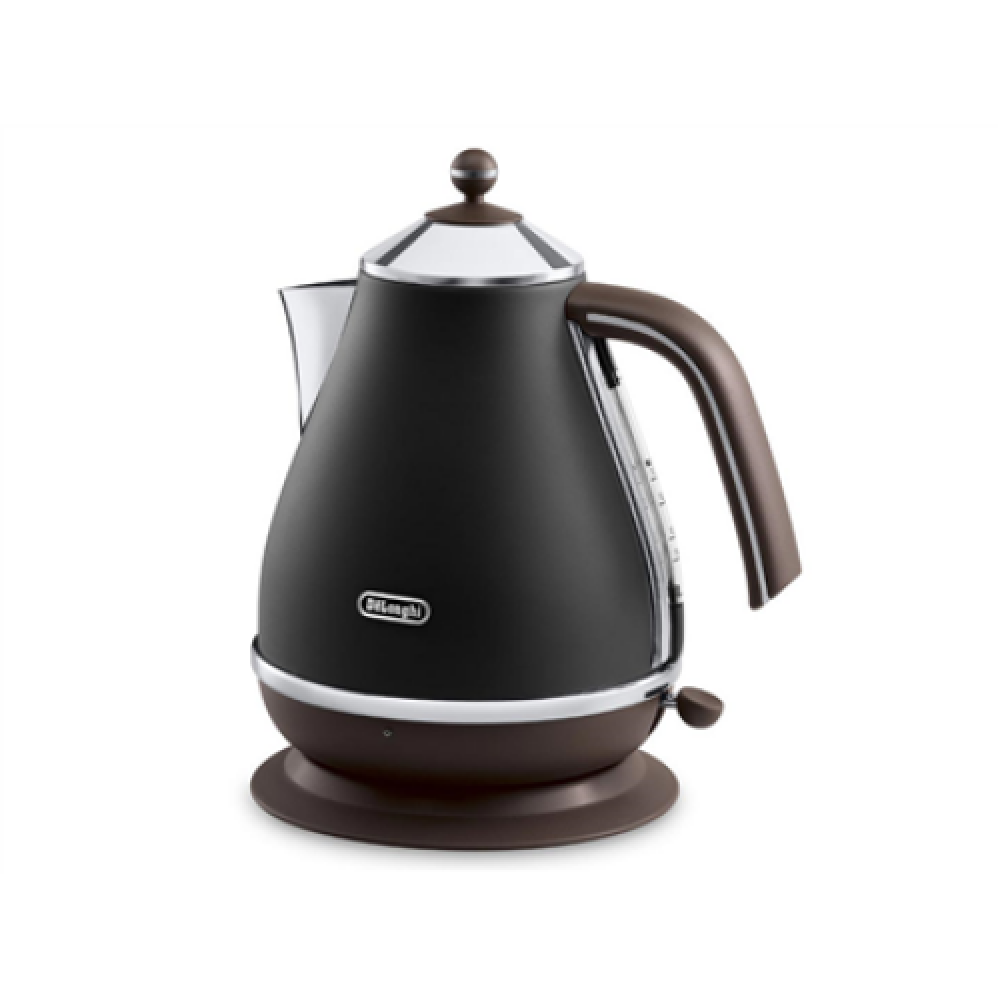 Delonghi , Icona Vintage , KBOV2001BK , Standard kettle , 2000 W , 1.7 L , Stainless steel , 360° rotational base , Black