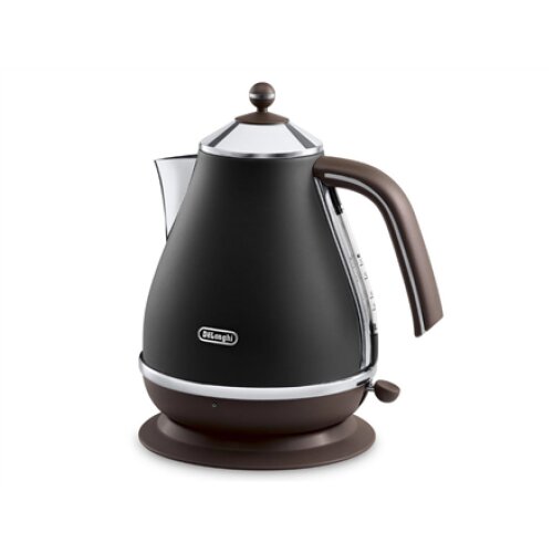 Delonghi , Icona Vintage , KBOV2001BK , Standard kettle , 2000 W , 1.7 L , Stainless steel , 360° rotational base , Black