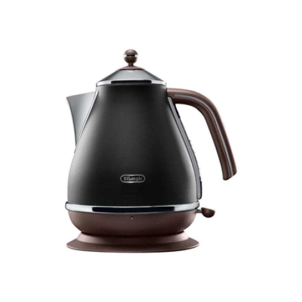 Delonghi , Icona Vintage , KBOV2001BK , Standard kettle , 2000 W , 1.7 L , Stainless steel , 360° rotational base , Black