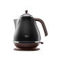 Delonghi , Icona Vintage , KBOV2001BK , Standard kettle , 2000 W , 1.7 L , Stainless steel , 360° rotational base , Black