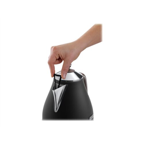 Delonghi , Icona Vintage , KBOV2001BK , Standard kettle , 2000 W , 1.7 L , Stainless steel , 360° rotational base , Black