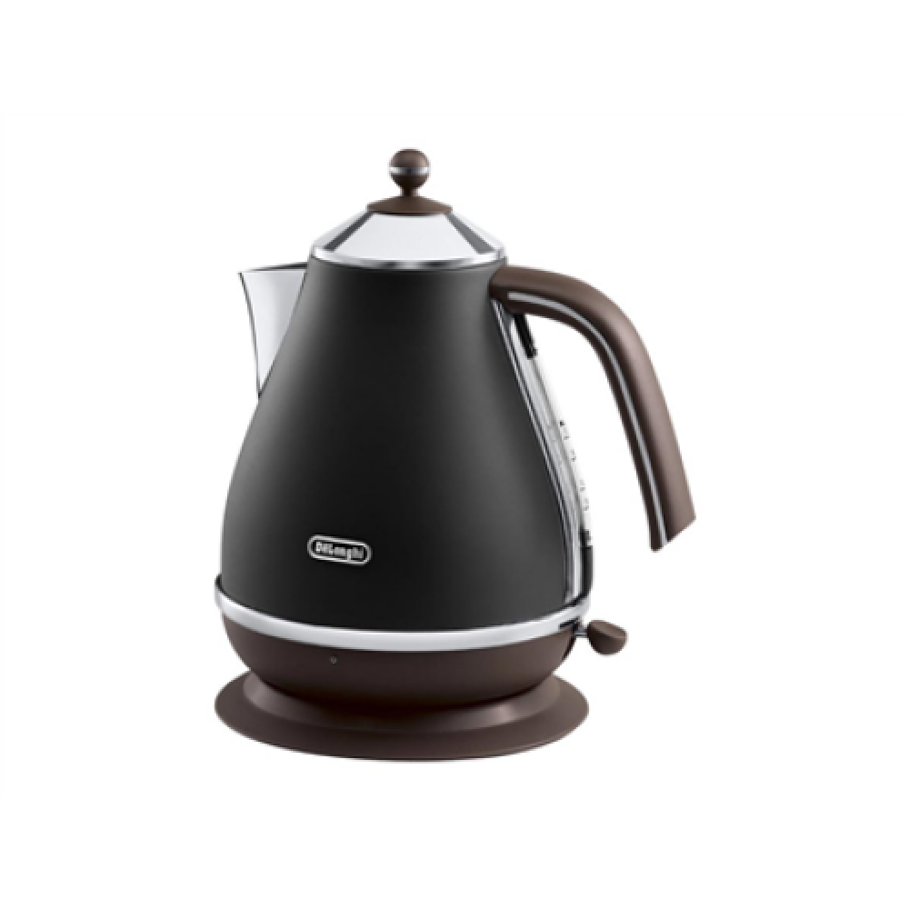 Delonghi , Icona Vintage , KBOV2001BK , Standard kettle , 2000 W , 1.7 L , Stainless steel , 360° rotational base , Black