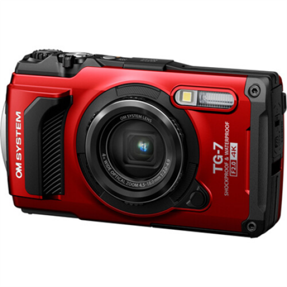 Olympus Digital Camera TG-7 12 MP ISO 12800 Display diagonal 3.0 Video recording Wi-Fi TTL iESP auto focus with contrast detection 1/2.33 CMOS Red
