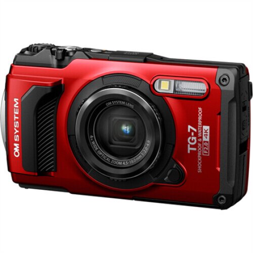 Olympus Digital Camera TG-7 12 MP ISO 12800 Display diagonal 3.0 Video recording Wi-Fi TTL iESP auto focus with contrast detection 1/2.33 CMOS Red