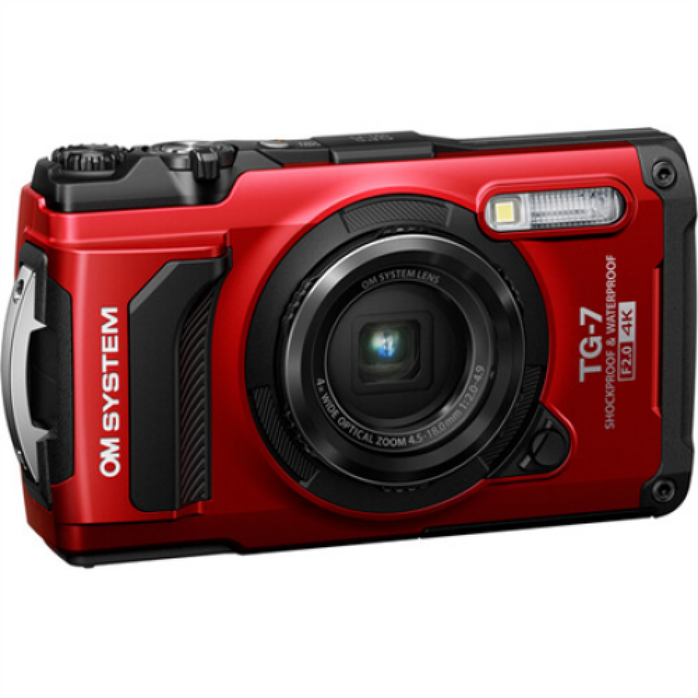 Olympus Digital Camera TG-7 12 MP ISO 12800 Display diagonal 3.0 Video recording Wi-Fi TTL iESP auto focus with contrast detection 1/2.33 CMOS Red