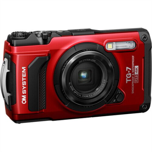 Olympus Digital Camera TG-7 12 MP ISO 12800 Display diagonal 3.0 Video recording Wi-Fi TTL iESP auto focus with contrast detection 1/2.33 CMOS Red