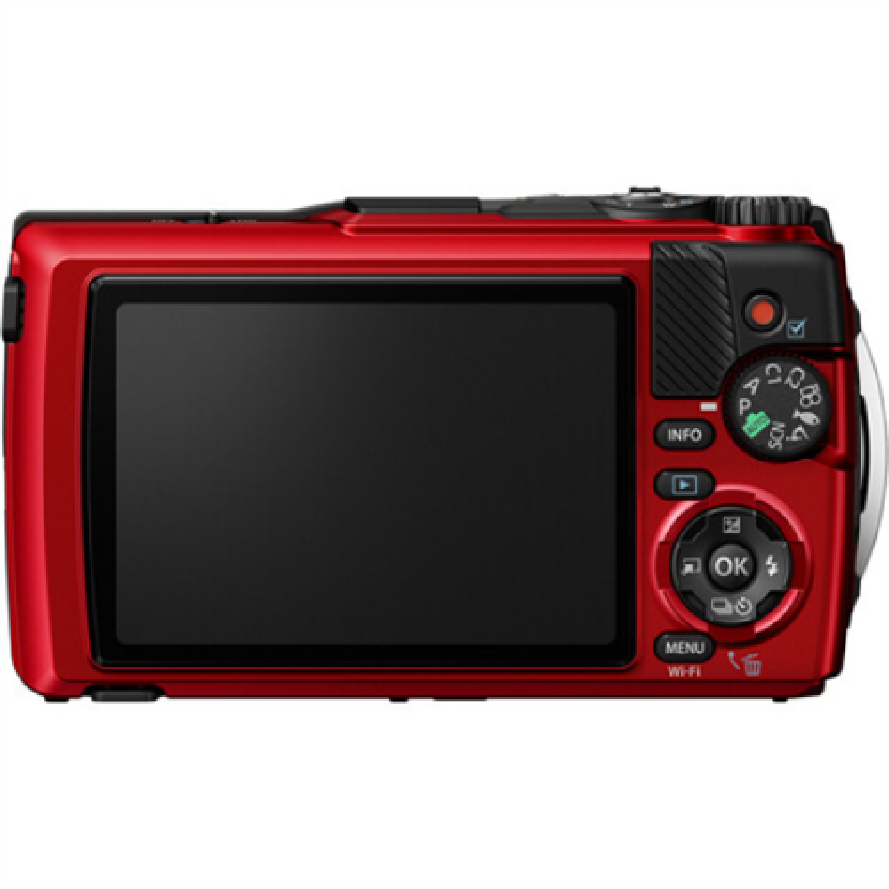 Olympus Digital Camera TG-7 12 MP ISO 12800 Display diagonal 3.0 Video recording Wi-Fi TTL iESP auto focus with contrast detection 1/2.33 CMOS Red