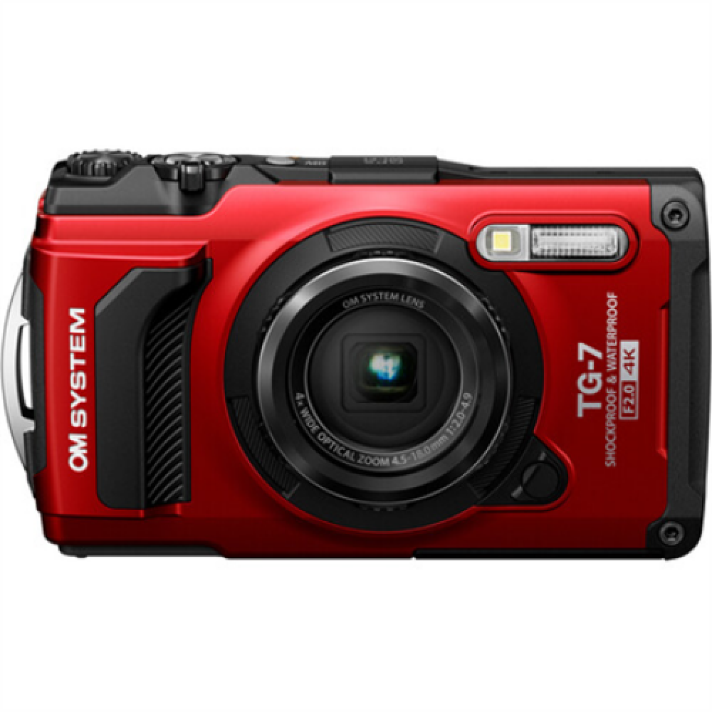Olympus Digital Camera TG-7 12 MP ISO 12800 Display diagonal 3.0 Video recording Wi-Fi TTL iESP auto focus with contrast detection 1/2.33 CMOS Red