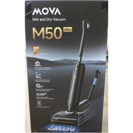 SALE OUT. , MOVA Wet and Dry Vacuum cleaner , M50 Ultra , Cordless operating , Handstick , Washing function , 450 W , Operating time (max) 40 min , Grey , Warranty 36 month(s) , DAMAGED PACKAGING, SCRATCHED PUMP STAND