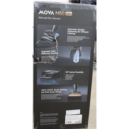 SALE OUT. , MOVA Wet and Dry Vacuum cleaner , M50 Ultra , Cordless operating , Handstick , Washing function , 450 W , Operating time (max) 40 min , Grey , Warranty 36 month(s) , DAMAGED PACKAGING, SCRATCHED PUMP STAND