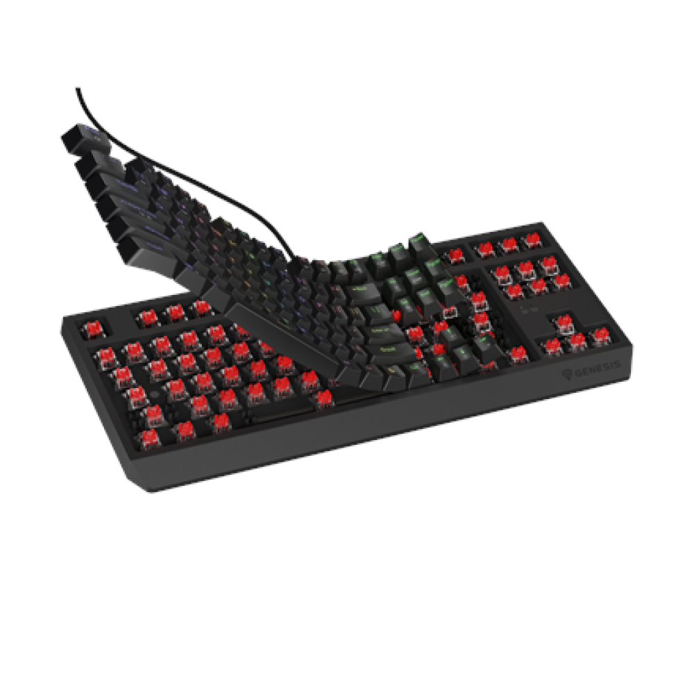 Genesis THOR 230 TKL , Mechanical Gaming Keyboard , Wired , US , Black , USB Type-A , Linear