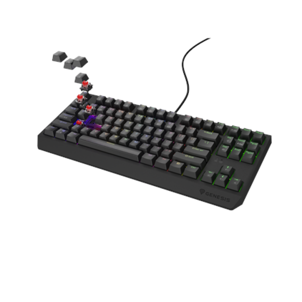Genesis THOR 230 TKL , Mechanical Gaming Keyboard , Wired , US , Black , USB Type-A , Linear
