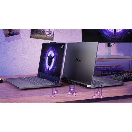 Lenovo LOQ Essential 15IRX11 , Luna Grey , 15.6 , IPS , FHD , 1920 x 1080 pixels , Anti-glare , Intel Core i5 , i5-13450HX , 16 GB , SO-DIMM DDR5 , Solid-state drive capacity 512 GB , NVIDIA GeForce RTX 5050 , GDDR7 , 8 GB , Windows 11 Home , 802.11ax , B