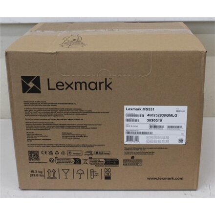 SALE OUT. Lexmark MS531dw Black and White Laser Printer , SALE OUT. Lexmark MS531dw , Mono , Laser , Printer , Wi-Fi , DAMAGED PACKAGING AND INNER FOAM