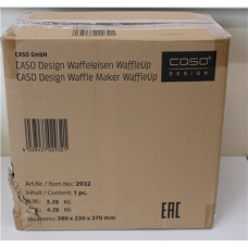 SALE OUT. Caso WaffleUp , Waffle Maker , 800 W , Number of pastry 1 , Waffle , Silver , UNPACKED, DAMAGED PACKAGING, MISSING INNER PACKAGING