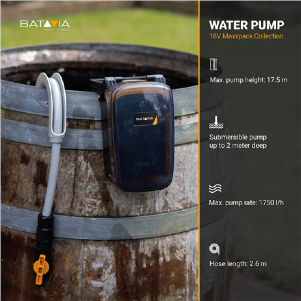 Batavia B.V. 18V Cordless Water Pump , 80 W