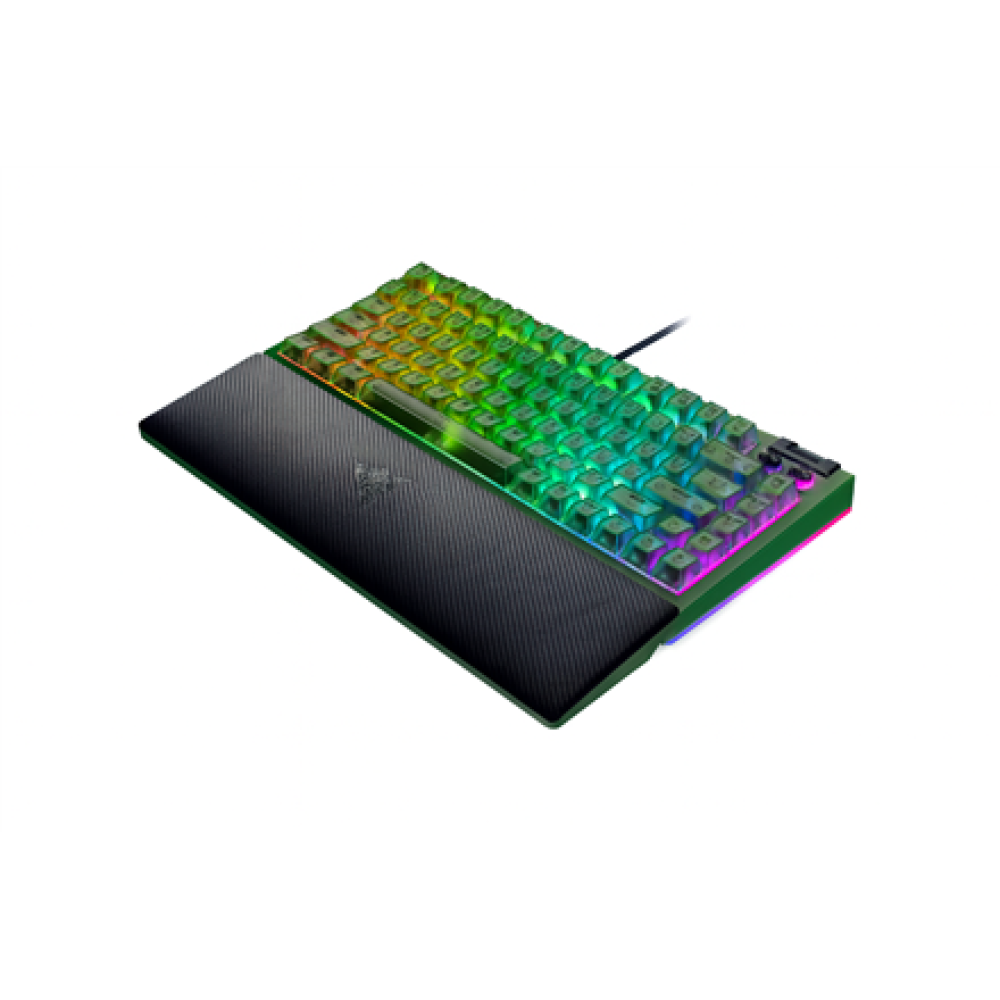 Razer BlackWidow V4 75% , Mechanical Gaming keyboard , Wired , US , Phantom Green Edition , Razer Mechanical Switches (Tactile)