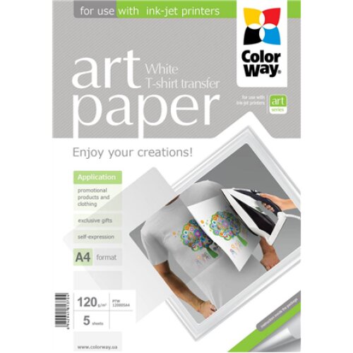 ART , Photo Paper T-shirt transfer (white) , 120 g/m² , A4