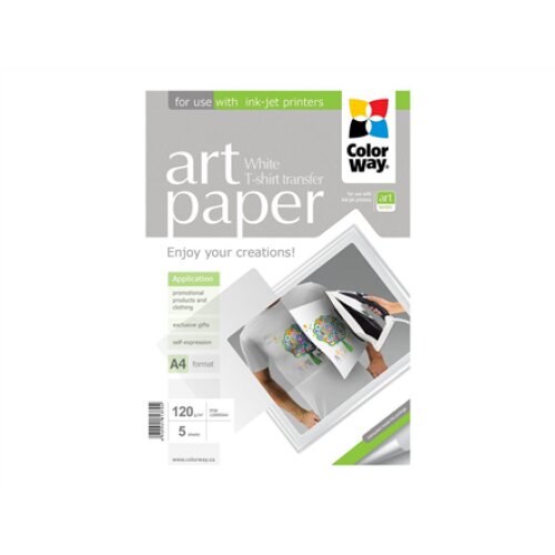 ART , Photo Paper T-shirt transfer (white) , 120 g/m² , A4